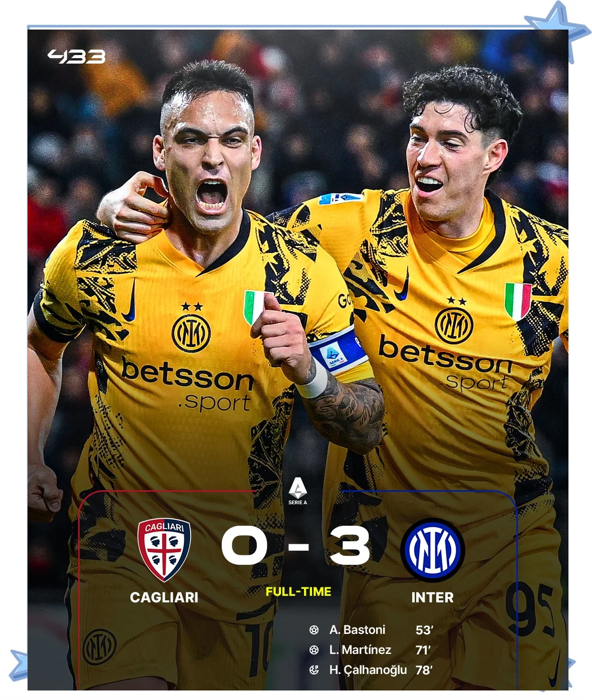 关于国米实现大比分胜利，展现雄心壮志的信息